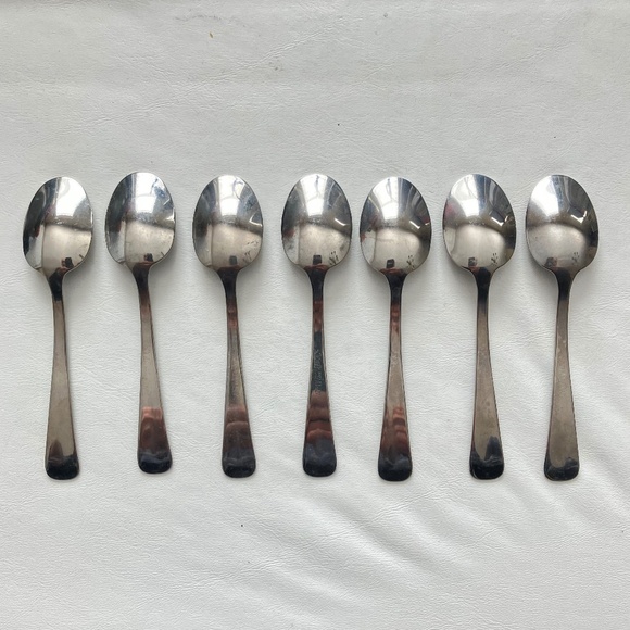 Abert INOX 18/10 Demitasse spoons Set of 7 Vintage - Picture 5 of 10